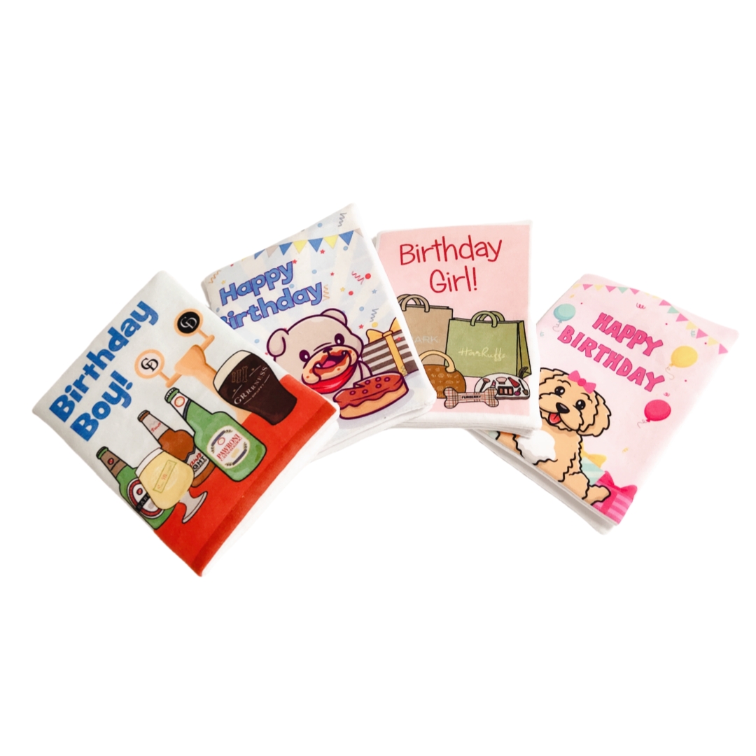 כרטיסי יום הולדת Creative Soft Crinkle Funny Pet Dog Toys
