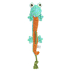 Jouet cr&eacute;atif en peluche serpent en velours c&ocirc;tel&eacute; pour chien, corde grin&ccedil;ante &agrave; m&acirc;cher