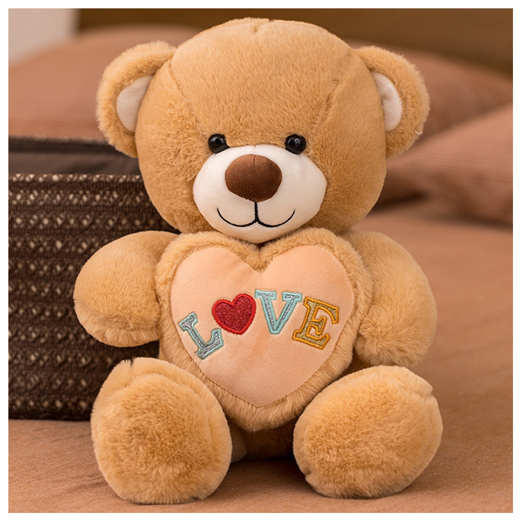 Kindergeskenk Plush Gevulde Harige Liefde Teddiebeer Speelgoedpop