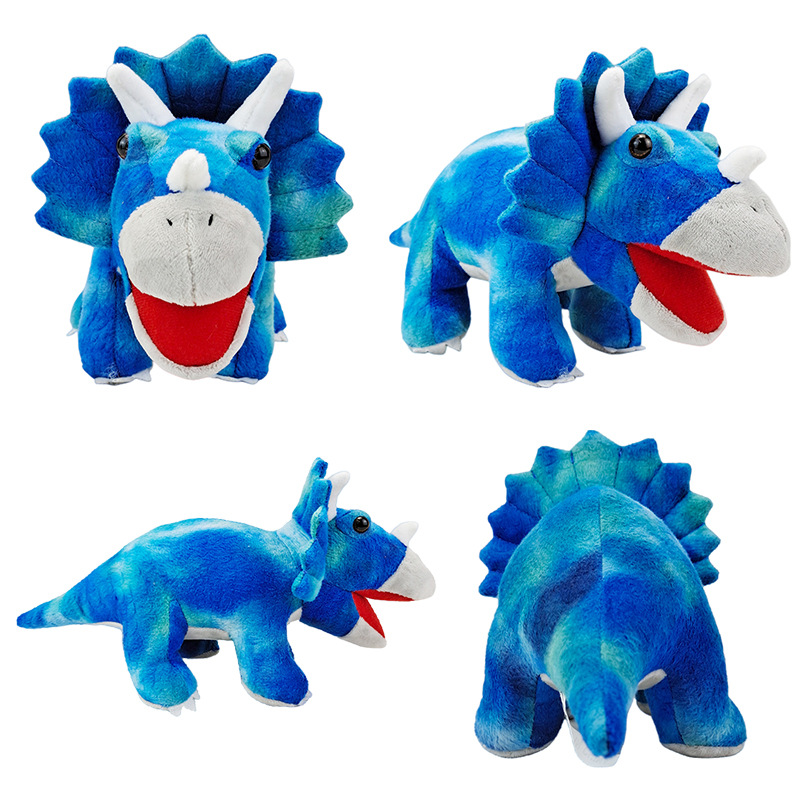 Bambola giocattolo di dinosauro tirannosauro di cartone animato di peluche dal design personalizzato