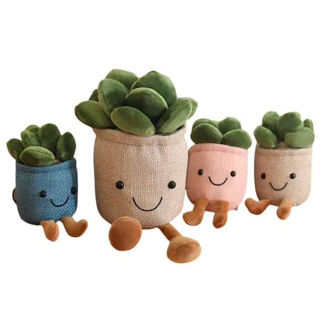 Hot Jual Boneka Kartun Succulent Succulent Simle Plants Toychain