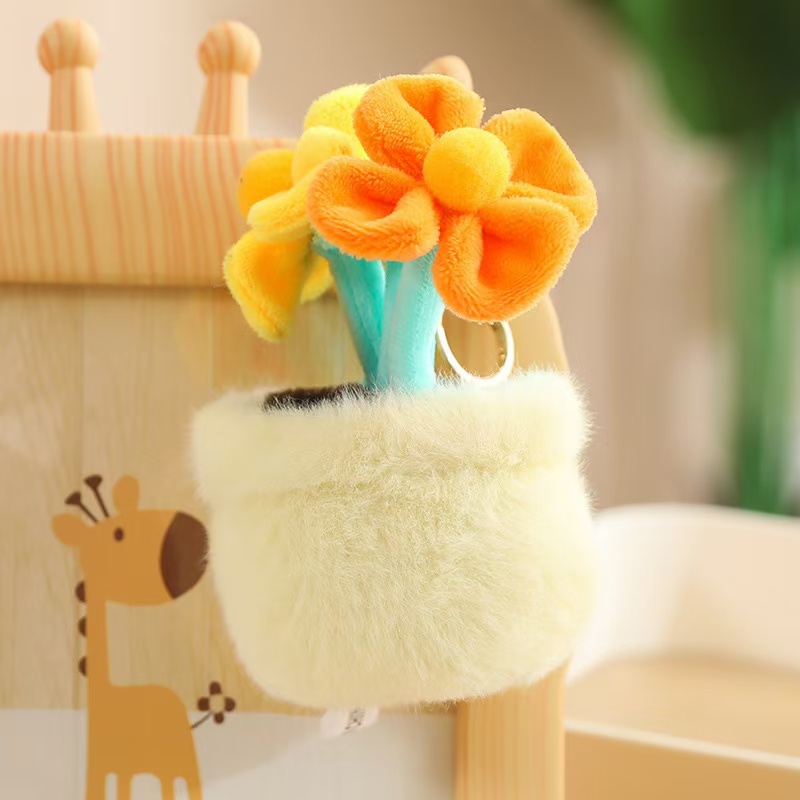 Ins Fashion Plush Stuffed Cartoon Flower Potted Plants Toy Widget