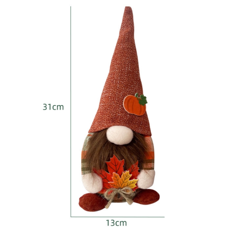 Harvest Festival pluche gevulde Rudolf Toy Doll Thanksgiving cadeau