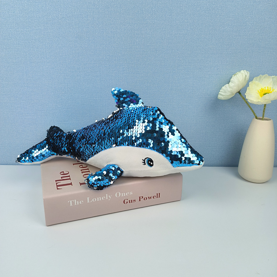Custom na Birthday Gift Plush Stuffed Bright Shark Toy para sa mga Bata