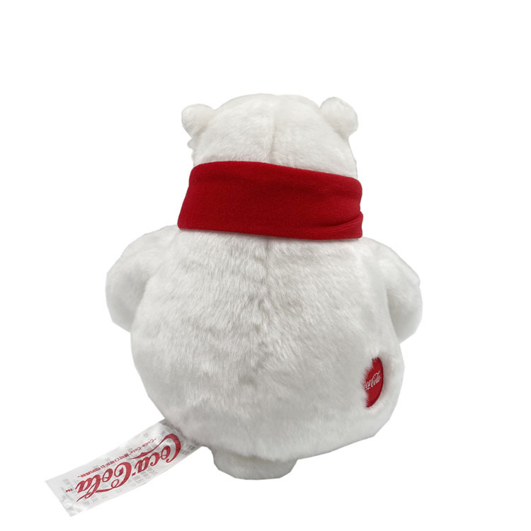 Regalo relleno felpa de encargo de la mu&ntilde;eca del juguete del oso polar de la historieta de la mascota de la marca