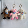 Cute Custom Plush Stuffed Teddy Bear Toy Keychain with Bib