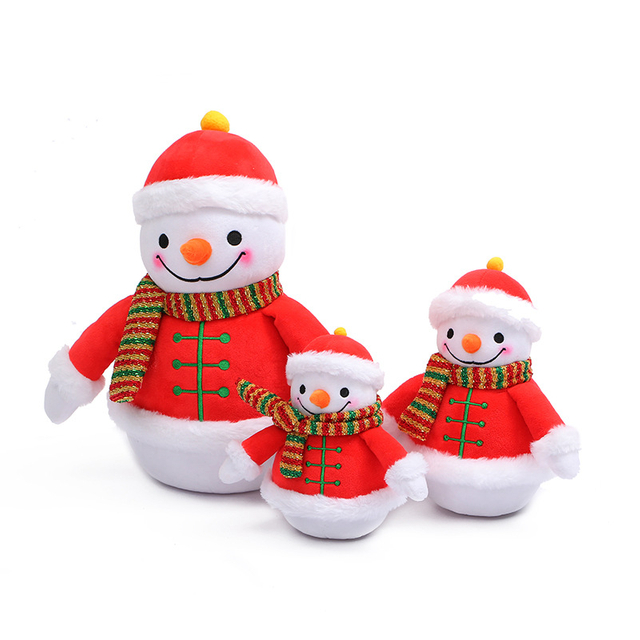 Seria e Krishtlindjeve PLUSH CARTONIKE KARTOON SONWMAN KULLA PUNS