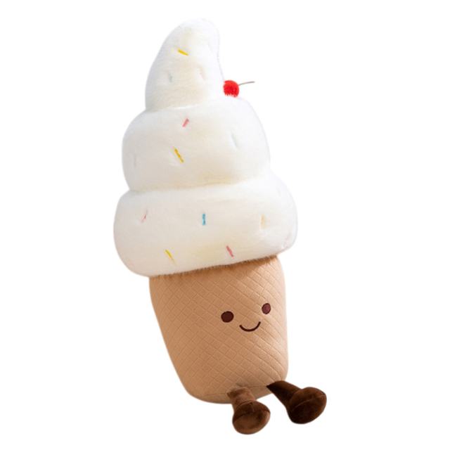 Creative Custom Plush Stuffed Currus Ice Cream Toy Keychain Cervical