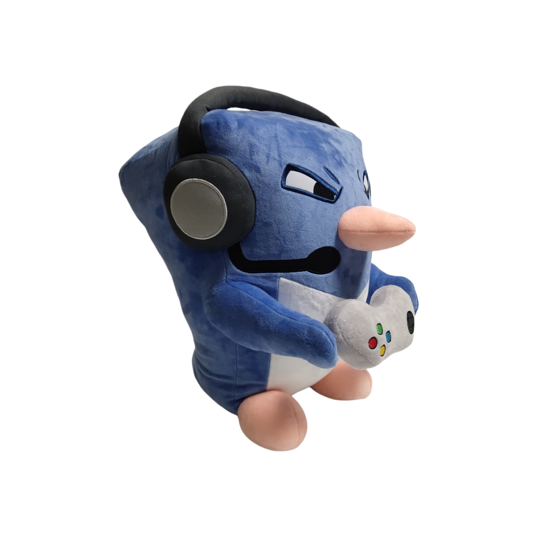 Jumbo Blou Navy Plush Penguin Custom Video Game Sagte Opgestopte Speelgoed