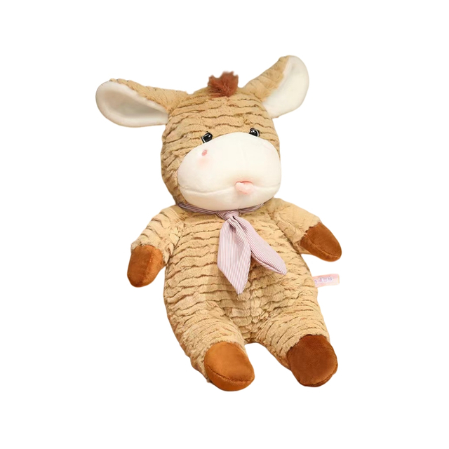 Hägune eesli pehme plush kohandatud oem laste kingitus istuv loomamänguasi