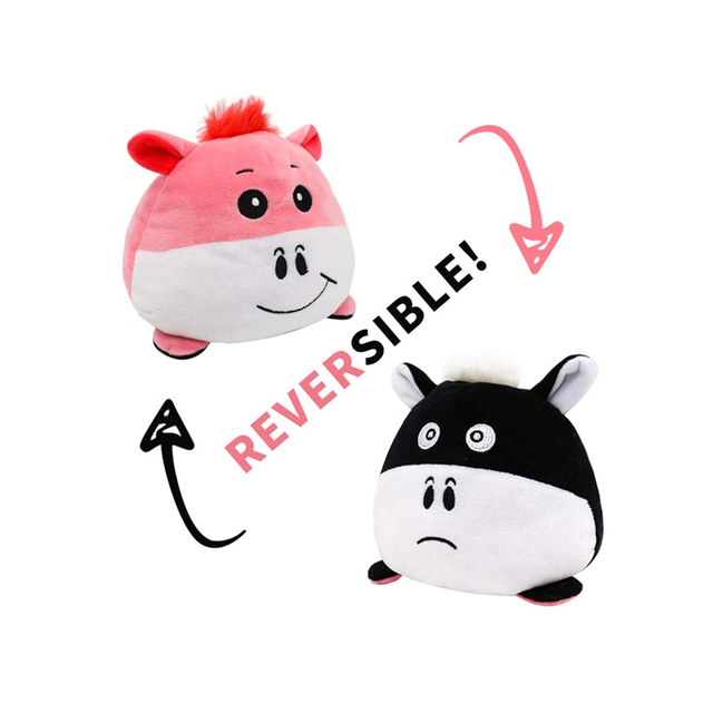 Reversible Dua Sisi Bordir Lembut Soft Custom Plush Octopus Gift Mainan