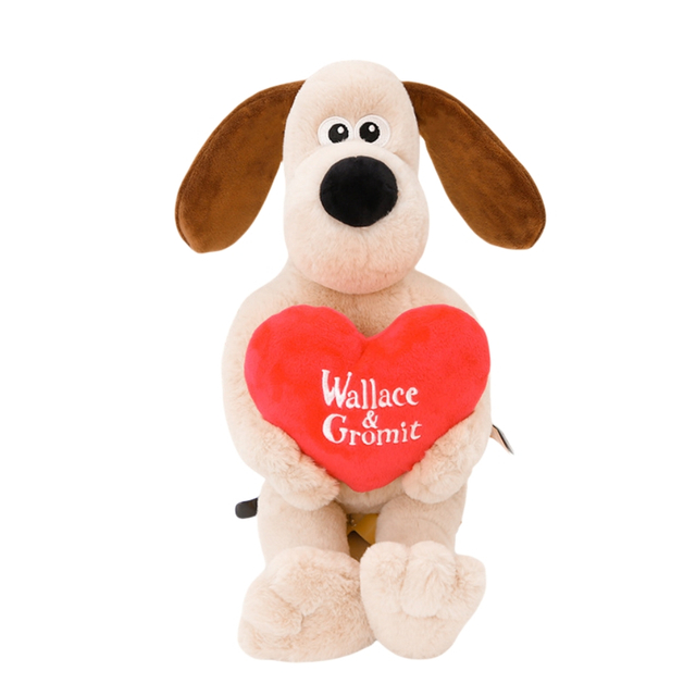 Børn fødselsdagsgave plys udstoppet tegneserie gromit hund legetøj nøglering