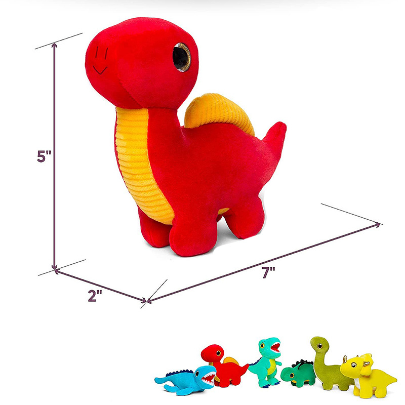 Custom Child Backpack Plush Stuffed Cartoon Dinosaur Shoulder Bag para sa Boy