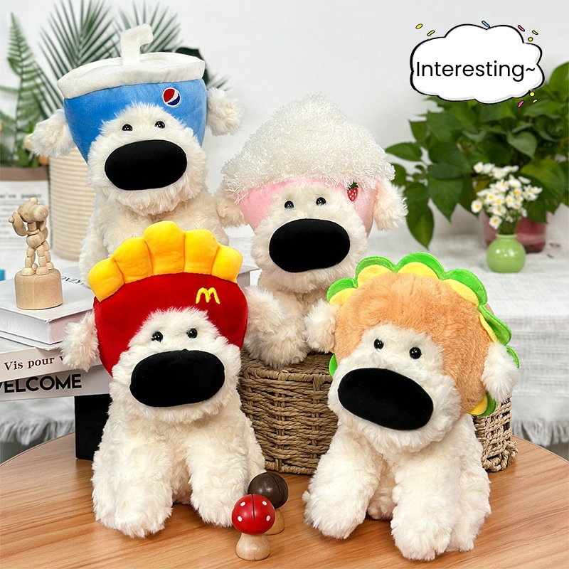 Boneka Mainan Anjing Kartun Boneka Mewah Kustom untuk Hadiah Anak