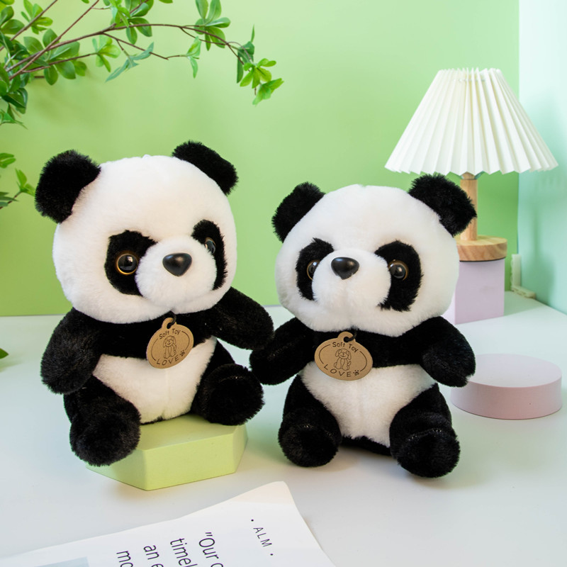 Breloc personalizat cu pluș, umplut cu desene animate, Widgeturi de jucărie cu panda drăguț