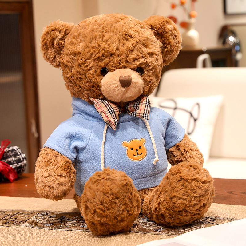 B&aacute;n bu&ocirc;n đồ chơi trẻ em Plush Soft Furry Teddy Bear Doll Quần &aacute;o t&ugrave;y chỉnh
