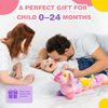 Creative Plush Electric Soft Pink Dog Baby Toy Papusa Cadou pentru copii