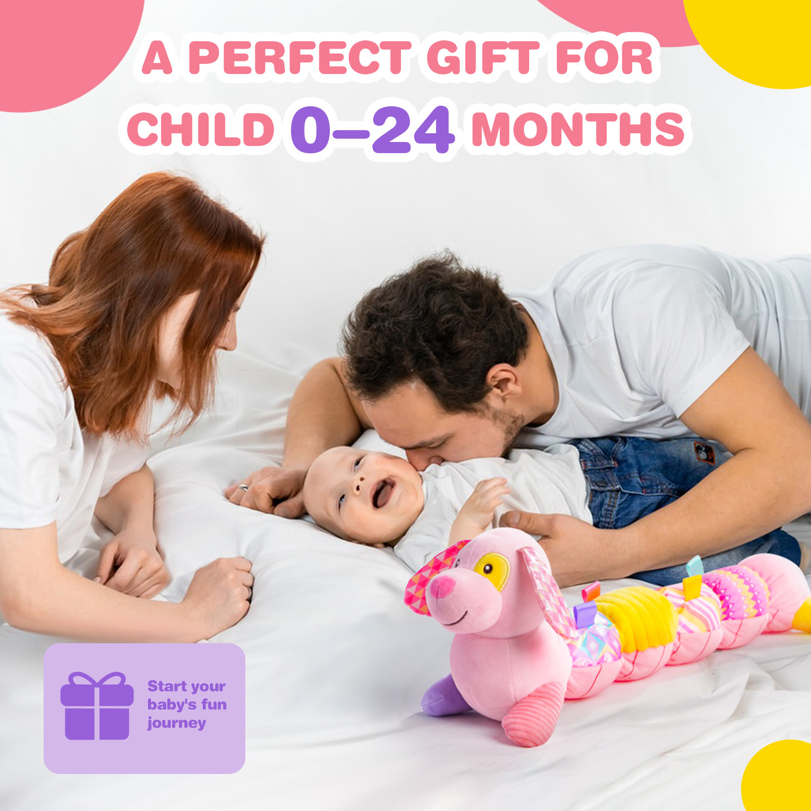 Creative Plush Electric Soft Pink Dog Baby Toy Papusa Cadou pentru copii