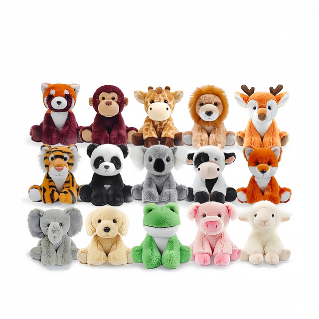 Bộ sưu tập động vật sang trọng mềm mại đ&aacute;ng y&ecirc;u mềm mại b&aacute;n bu&ocirc;n linh vật đồ chơi qu&agrave; tặng t&ugrave;y chỉnh