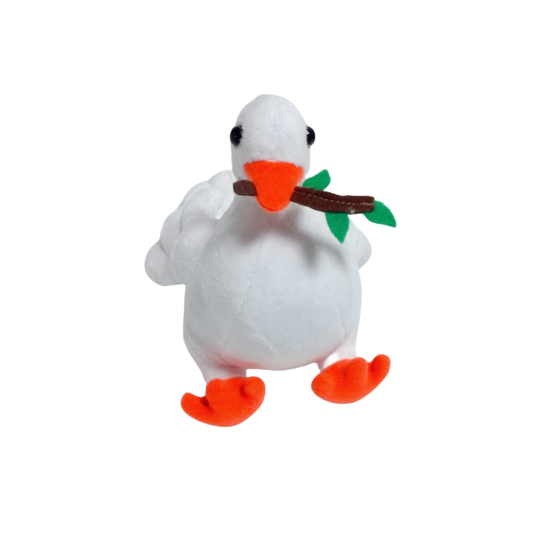 Pombo branco pel&uacute;cia paz p&aacute;ssaro macio brinquedo animal personalizado