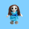 Rag-Pl&uuml;sch-M&auml;dchenpuppe mit Wollgarn-Haar-Geschenkspielzeug