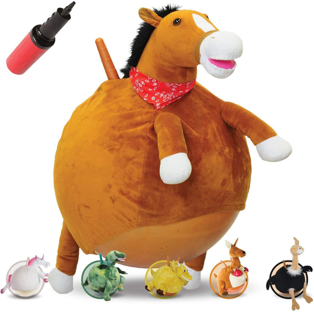 Bouncy pals watoto Hopper mpira plush mnyama cover inflatable kuruka mpira toy