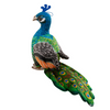 Juguete de alta calidad del pavo real del animal relleno de la mascota de la felpa del bordado