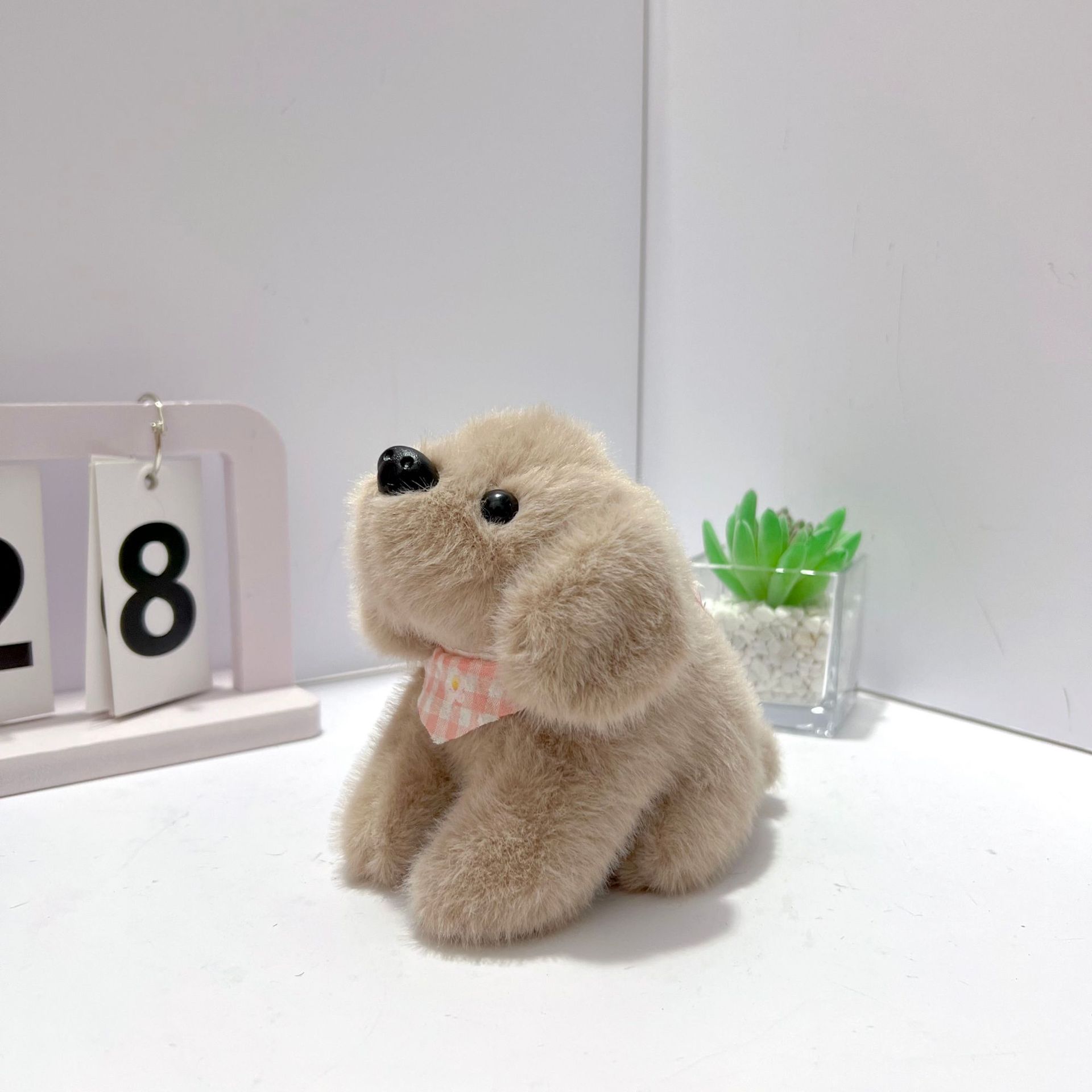 Boneca de brinquedo para cachorro com len&ccedil;o macio e pel&uacute;cia personalizado, presente requintado