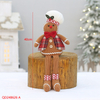 Սուրբ Ծննդյան պլյուշ լցոնված Cute Long Leg Gingerbread Man Cook Toy Doll