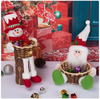 Maisi&uacute; T&aacute;bla Plush Stuffed Santa Claus Toy Doll Basket Candy Nollag