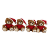 Aangepaste kerstcadeau pluche gevulde schattige teddybeer speelgoedpop voor meisje