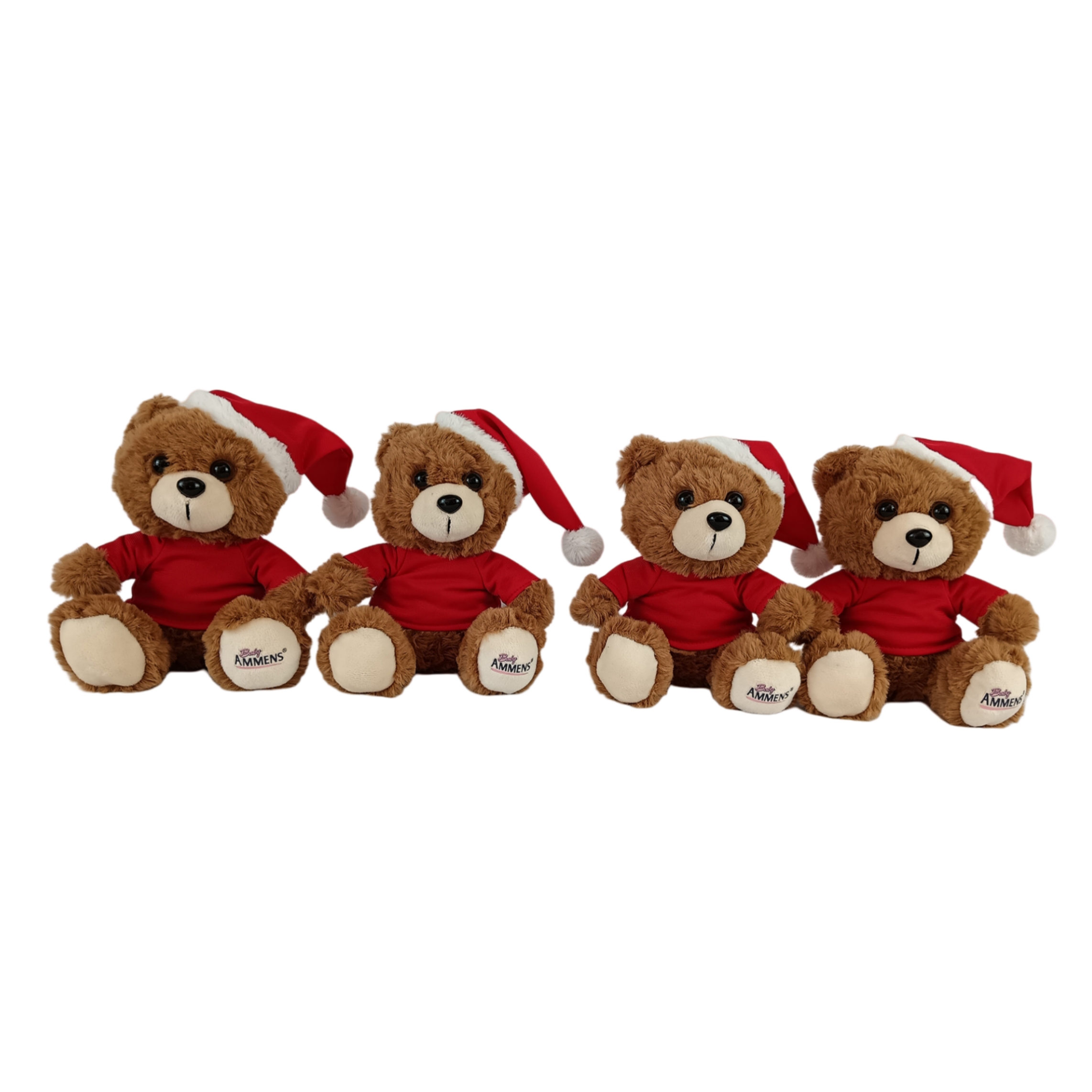 Aangepaste kerstcadeau pluche gevulde schattige teddybeer speelgoedpop voor meisje