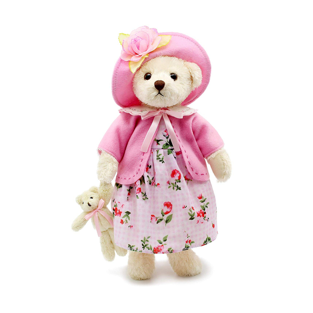 Orsacchiotto floreale orsacchiotto ripieno classico con peluche joey soft da giocattolo