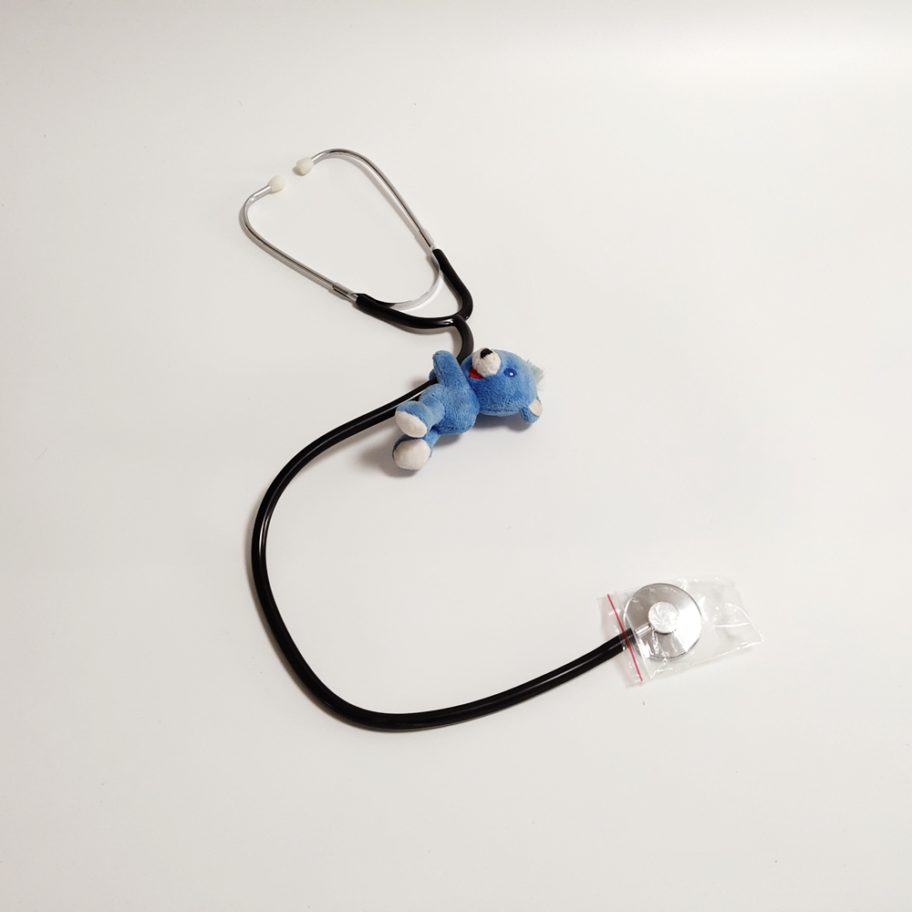 Stetoskoop Clip Speelgoed Nestle Gevulde Sagte Mini Plush Pasgemaakte Dier Dokter Geskenk Kinder Speelgoed