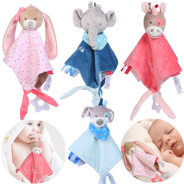 Niestandardowy pluszowy nadziewany EN71 Cartoon Animal Baby Toy Funkcjonalny ręcznik