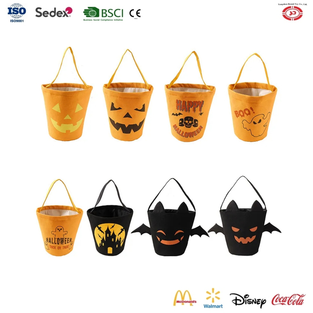 YD-KB471 Halloween Candy Bucket Festival Regal Party Party Favores de dibujos animados Juguetes de regalo para niños