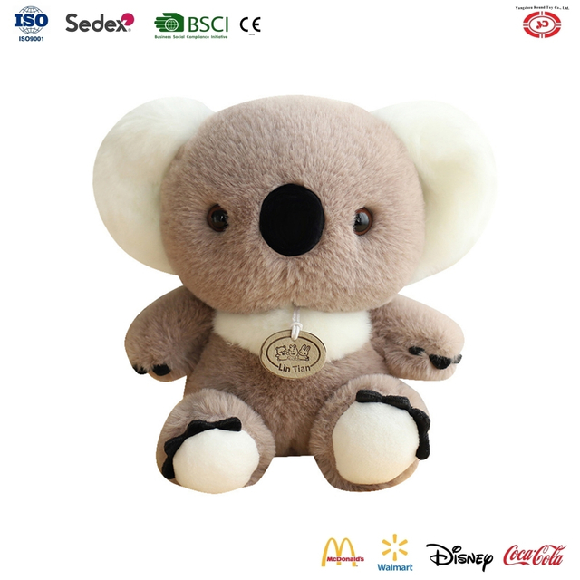 YD-BD055 Baby Soft Fluffy plyšový koala siitit zvíře Zvyklý dárek pro děti hračka