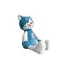 Mascote animal sentado de pel&uacute;cia personalizado de pel&uacute;cia de gato azul fofo para