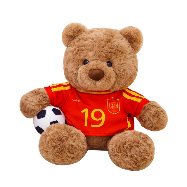 Χονδρικό λούτρινο γεμιστό μαλακό λούτρινο αρκουδάκι κούκλα δώρο με προσαρμοσμένα ρούχα