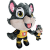 Regalos de peluche de lobo sonriente suave
