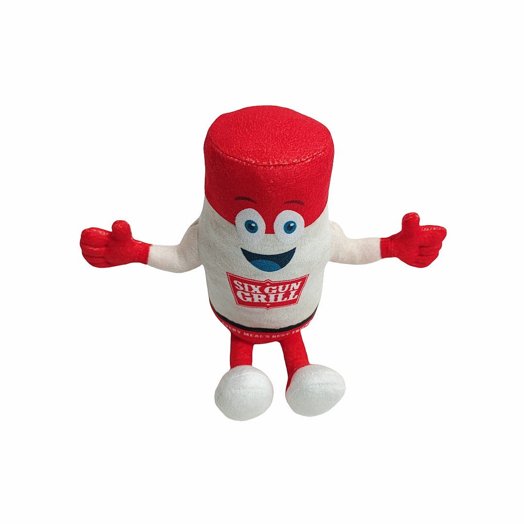 Pola Cetak Botol SIGA Mewah Boneka Mainan Maskot Boneka Lembut Kustom