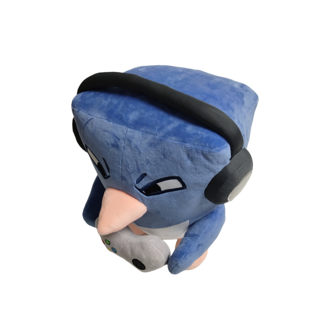 Jumbo Blou Navy Plush Penguin Custom Video Game Sagte Opgestopte Speelgoed