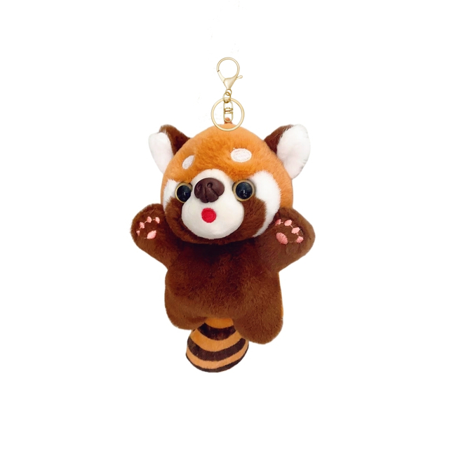 Söt anpassad OEM Raccoon Plush Soft Toy Gift Keychain