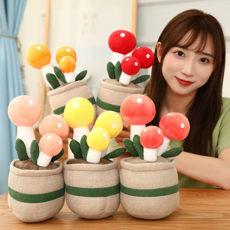 Ins Table Plush t&auml;idisega multifilmi seente potitaimed m&auml;nguasi