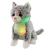 LED-Licht, blinkende Katze, gef&uuml;llt, flauschig, weich, Pl&uuml;sch, Nacht-OEM-Spielzeug