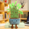 Zacht pluche gevuld knuffelig cartoon geluksbamboe planten speelgoedcadeau