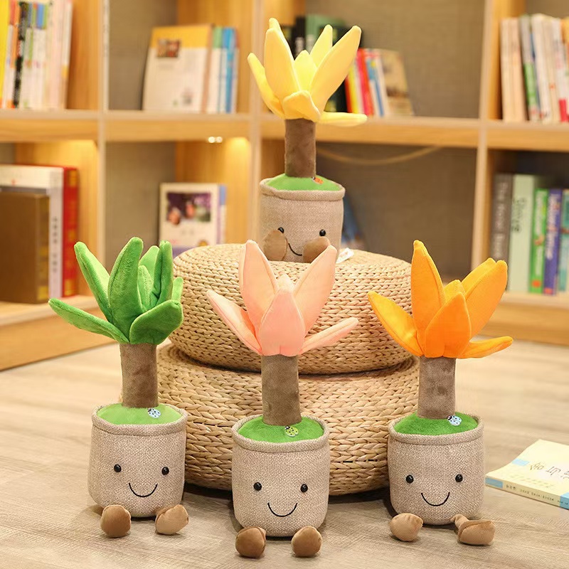 Bagong Arrival Plush Stuffed Cartoon Dragon Blood Tree Plants Toy