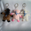 Cute Custom Plush Stuffed Teddy Bear Toy Keychain with Bib