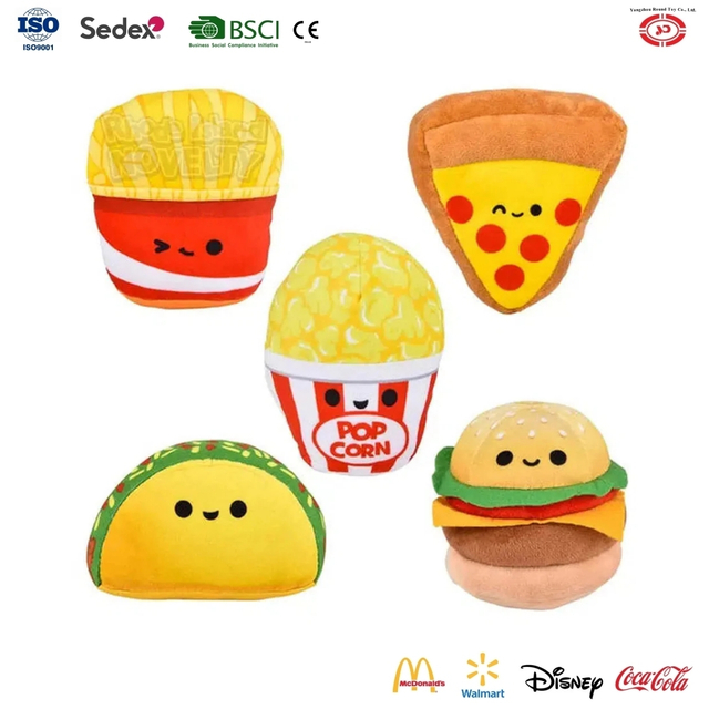 Cibo per pizza peluche di peluche pane ripieno per bambini giocattoli