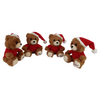 Aangepaste kerstcadeau pluche gevulde schattige teddybeer speelgoedpop voor meisje